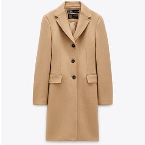 Zara Tan Pea Coat